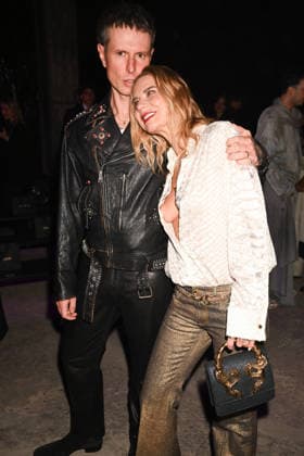Milan, Milan Women s Fashion Week Fall Winter 2026 27 - Women s Fashion, Fall Winter 2026 27 - Roberto Cavalli fashion show - front row in the photo: Davide Simonetta, Veronica Ferraro  Copyright: xBluxfotox xipa-agency.netx xFotosickix IPA_Agency_IPA72077047