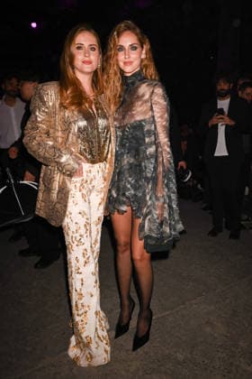 Milan, Milan Women s Fashion Week Fall Winter 2026 27 - Women s Fashion, Fall Winter 2026 27 - Roberto Cavalli fashion show - front row in the photo: Chiara Ferragni and Vlentina  Copyright: xBluxfotox xipa-agency.netx xFotosickix IPA_Agency_IPA72077074