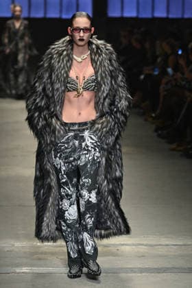 Milan, Milan Women s Fashion Week Fall Winter 2026 27 - Women s Fashion, Fall Winter 2026 27 - Roberto Cavalli fashion show - catwalk in the photo: model  Copyright: xSimonaxChiocciax xipa-agency.netx xFotosickix IPA_Agency_IPA72074205