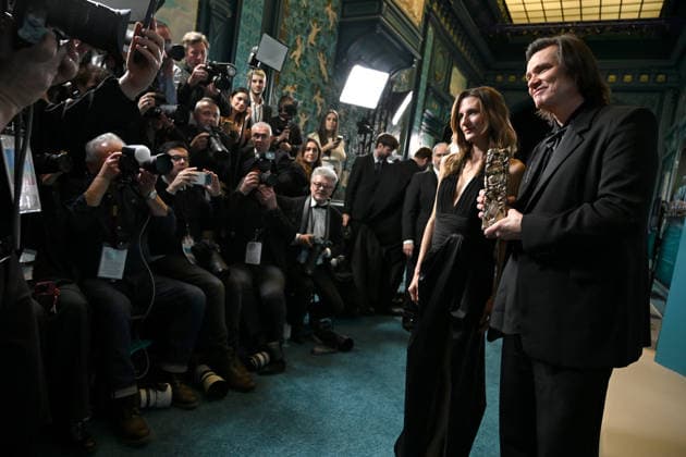 51eme Cérémonie des Cesar Backstage 51st CESAR awards ceremony Backstage 453478 2026 02 26 Carrey, Jim Cottin, Camille  Copyright: xSergexArnalx xStarfacex STAR_453478_008