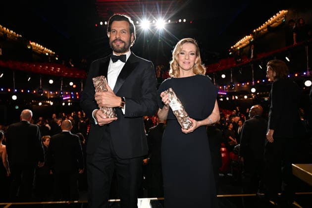51eme Cérémonie des Cesar Backstage 51st CESAR awards ceremony Backstage 453478 2026 02 27 Lafitte, Laurent Drucker, Léa  Copyright: xSergexArnalx xStarfacex STAR_453478_038