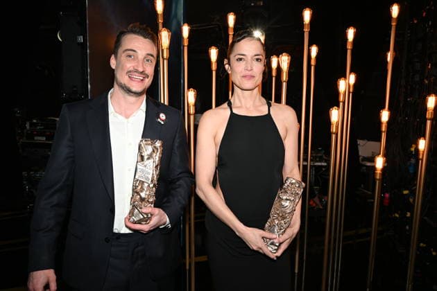 51eme Cérémonie des Cesar Coulisses 51st CESAR awards ceremony Backstage 453478 2026 02 27 Pons, Vimala Lottin, Pierre  Copyright: xSergexArnalx xStarfacex STAR_453478_041