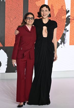 Pam Abdy and Maggie Gyllenhaal attends The Bride World Premiere at Cineworld Leicester Square in London, England. UK. Thursday 26th February 2026. Copyright: xJamesxWarrenx THE BRIDE - WORLD PREMIERE79