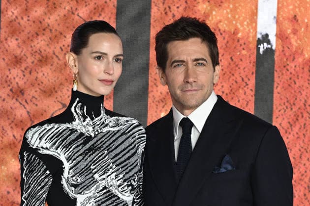 Jeanne Cadieu and Jake Gyllenhaal attends The Bride World Premiere at Cineworld Leicester Square in London, England. UK. Thursday 26th February 2026. Copyright: xJamesxWarrenx THE BRIDE - WORLD PREMIERE68