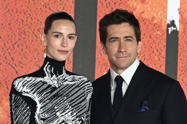 Jeanne Cadieu and Jake Gyllenhaal attends The Bride World Premiere at Cineworld Leicester Square in London, England. UK. Thursday 26th February 2026. Copyright: xJamesxWarrenx THE BRIDE - WORLD PREMIERE69