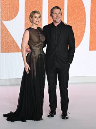 Jessie Buckley and Christian Bale attends The Bride World Premiere at Cineworld Leicester Square in London, England. UK. Thursday 26th February 2026. Copyright: xJamesxWarrenx THE BRIDE - WORLD PREMIERE23