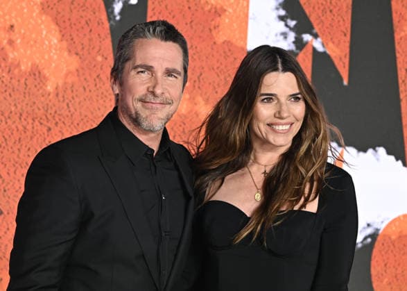 Christian Bale and Sibi Blazic attends The Bride World Premiere at Cineworld Leicester Square in London, England. UK. Thursday 26th February 2026. Copyright: xJamesxWarrenx THE BRIDE - WORLD PREMIERE6