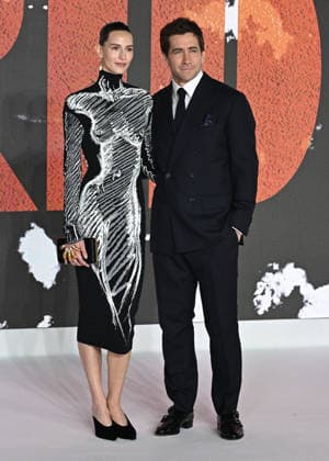 Jeanne Cadieu and Jake Gyllenhaal attends The Bride World Premiere at Cineworld Leicester Square in London, England. UK. Thursday 26th February 2026. Copyright: xJamesxWarrenx THE BRIDE - WORLD PREMIERE66