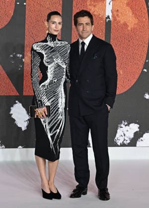 Jeanne Cadieu and Jake Gyllenhaal attends The Bride World Premiere at Cineworld Leicester Square in London, England. UK. Thursday 26th February 2026. Copyright: xJamesxWarrenx THE BRIDE - WORLD PREMIERE70