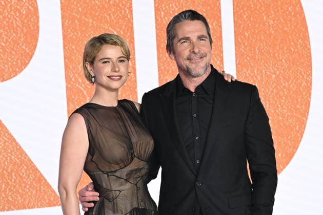 Jessie Buckley and Christian Bale attends The Bride World Premiere at Cineworld Leicester Square in London, England. UK. Thursday 26th February 2026. Copyright: xJamesxWarrenx THE BRIDE - WORLD PREMIERE1