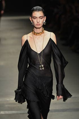 Milan, Milan Women s Fashion Week Fall Winter 2026 27 - Women s Fashion, Fall Winter 2026 27 - Roberto Cavalli fashion show - catwalk in the photo: model  Copyright: xSimonaxChiocciax xipa-agency.netx xFotosickix IPA_Agency_IPA72074148