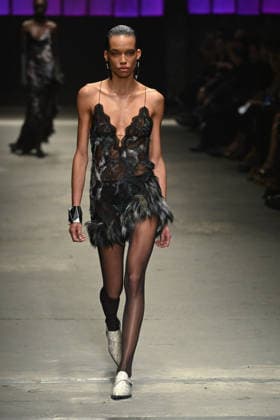 Milan, Milan Women s Fashion Week Fall Winter 2026 27 - Women s Fashion, Fall Winter 2026 27 - Roberto Cavalli fashion show - catwalk in the photo: model  Copyright: xSimonaxChiocciax xipa-agency.netx xFotosickix IPA_Agency_IPA72074230
