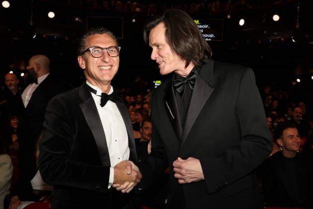 La 51ème cérémonie des CESAR sur scène, à lOlympia 51st CESAR Awards ceremony takes place on Olympia Hall the stage 453479 2026 02 27 PARIS France Carrey, Jim Saada, Maxime  Copyright: xRomualdxMeigneuxx xStarfacex STAR_453479_011
