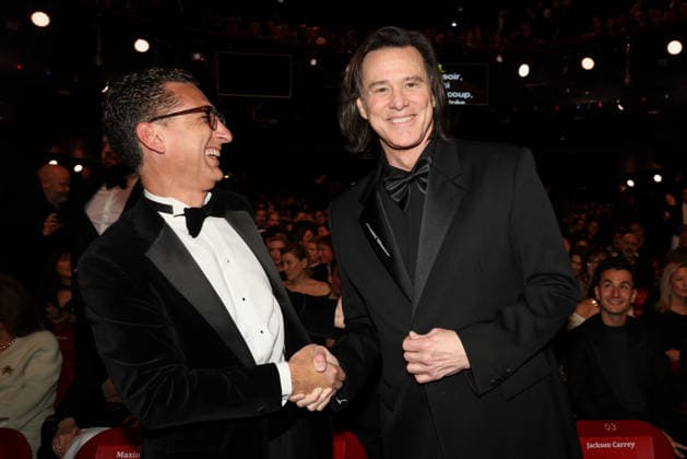 La 51ème cérémonie des CESAR sur scène, à lOlympia 51st CESAR Awards ceremony takes place on Olympia Hall the stage 453479 2026 02 27 PARIS France Carrey, Jim Saada, Maxime  Copyright: xRomualdxMeigneuxx xStarfacex STAR_453479_012