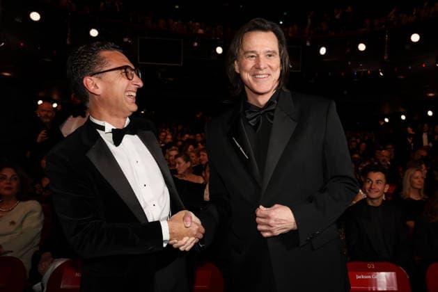 La 51ème cérémonie des CESAR sur scène, à lOlympia 51st CESAR Awards ceremony takes place on Olympia Hall the stage 453479 2026 02 27 PARIS France Carrey, Jim Saada, Maxime  Copyright: xRomualdxMeigneuxx xStarfacex STAR_453479_013