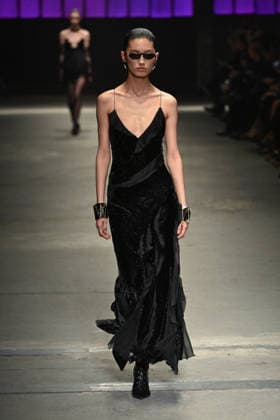Milan, Milan Women s Fashion Week Fall Winter 2026 27 - Women s Fashion, Fall Winter 2026 27 - Roberto Cavalli fashion show - catwalk in the photo: model  Copyright: xSimonaxChiocciax xipa-agency.netx xFotosickix IPA_Agency_IPA72074163