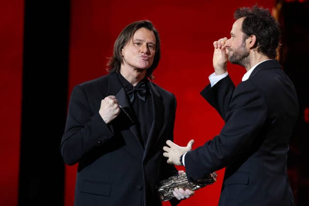 La 51ème cérémonie des CESAR sur scène, à lOlympia 51st CESAR Awards ceremony takes place on Olympia Hall the stage 453479 2026 02 27 PARIS France Carrey, Jim Lavernhe, Benjamin  Copyright: xRomualdxMeigneuxx xStarfacex STAR_453479_060