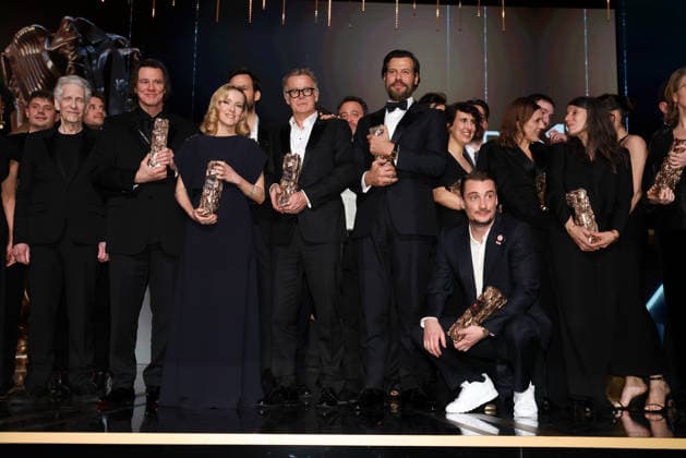 La 51ème cérémonie des CESAR sur scène, à lOlympia 51st CESAR Awards ceremony takes place on Olympia Hall the stage 453479 2026 02 27 PARIS France Carrey, Jim Drucker, Léa Dubosc, Franck Lafitte, Laurent Lottin, Pierre Cronenberg, David  Copyright: xRomualdxMeigneuxx xStarfacex STAR_453479_072