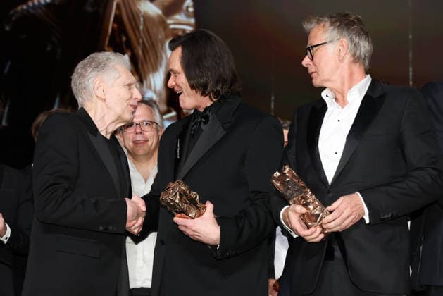 La 51ème cérémonie des CESAR sur scène, à lOlympia 51st CESAR Awards ceremony takes place on Olympia Hall the stage 453479 2026 02 27 PARIS France Cronenberg, David Carrey, Jim Dubosc, Franck  Copyright: xRomualdxMeigneuxx xStarfacex STAR_453479_094
