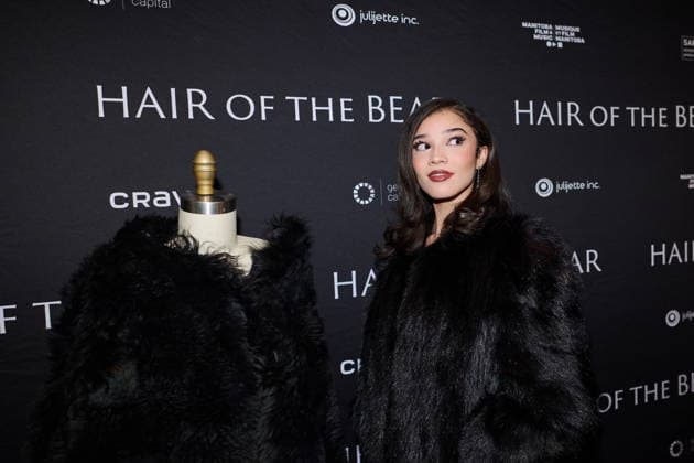 February 26, 2026, Toronto, On, Canada: Actress Malia Baker is photographed at a private screening of Alexandre Trudeau s film Hair of the Bear, in Toronto, on Thursday, Feb. 26, 2026. Toronto Canada  - ZUMAc35_ 20260226_zaf_c35_116 Copyright: xSammyxKoganx