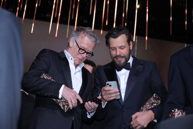 51st Cesar Ceremony Franck Dubosc and Laurent Lafitte during the 51st Cesar Film Awards held at l Olympia on February 26, 2026, in Paris, France. Photo by Nasser Berzane ABACAPRESS.COM Paris France  Copyright: xBerzanexNasser ABACAx