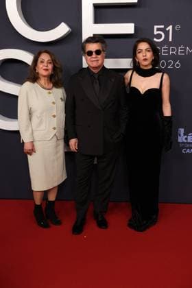 51st Cesar Ceremony - Arrivals JD 2 Solmaz Panahi, Jafar Panahi and Tahereh Saeedi arrives at the 51st Cesar Film Awards held at l Olympia on February 26, 2026, in Paris, France. Photo by Jerome Domine ABACAPRESS.COM Paris France  Copyright: xDominexJerome ABACAx
