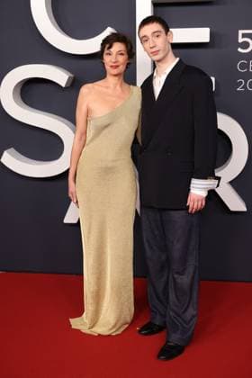 51st Cesar Ceremony - Arrivals JD 2 Jeanne Balibar and Théodore Pellerin arrives at the 51st Cesar Film Awards held at l Olympia on February 26, 2026, in Paris, France. Photo by Jerome Domine ABACAPRESS.COM Paris France  Copyright: xDominexJerome ABACAx