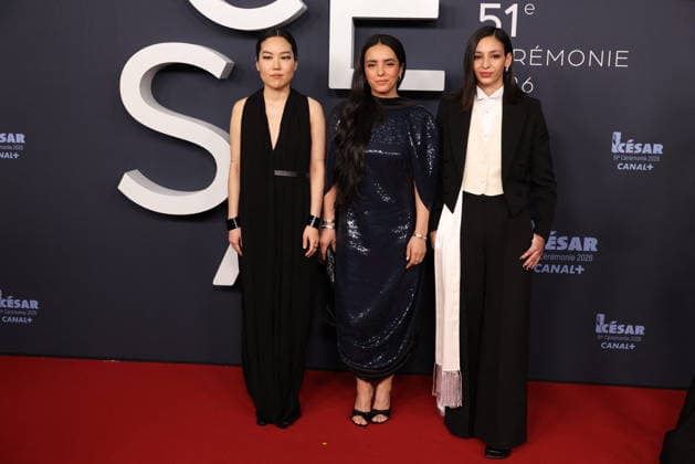 51st Cesar Ceremony - Arrivals JD 2 Ji-Min Park, Hafsia Herzi and Nadia Melliti arrives at the 51st Cesar Film Awards held at l Olympia on February 26, 2026, in Paris, France. Photo by Jerome Domine ABACAPRESS.COM Paris France  Copyright: xDominexJerome ABACAx