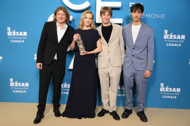 51st Cesar Ceremony Press Room Julien Rambaldi, Léa Drucker and guests during the 51st Cesar Film Awards held at l Olympia on February 26, 2026, in Paris, France. Photo by Jerome Domine ABACAPRESS.COM Paris France  Copyright: xDominexJerome ABACAx