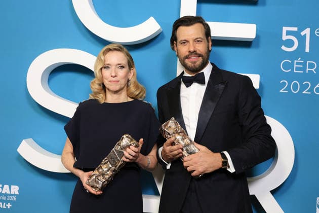 51st Cesar Ceremony Press Room Léa Drucker and Laurent Lafitte during the 51st Cesar Film Awards held at l Olympia on February 26, 2026, in Paris, France. Photo by Jerome Domine ABACAPRESS.COM Paris France  Copyright: xDominexJerome ABACAx