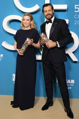 51st Cesar Ceremony Press Room Léa Drucker and Laurent Lafitte during the 51st Cesar Film Awards held at l Olympia on February 26, 2026, in Paris, France. Photo by Jerome Domine ABACAPRESS.COM Paris France  Copyright: xDominexJerome ABACAx