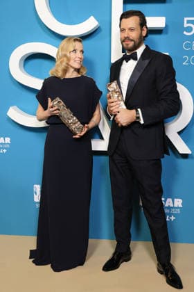 51st Cesar Ceremony Press Room Léa Drucker and Laurent Lafitte during the 51st Cesar Film Awards held at l Olympia on February 26, 2026, in Paris, France. Photo by Jerome Domine ABACAPRESS.COM Paris France  Copyright: xDominexJerome ABACAx
