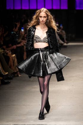 Roberto Cavalli fashion show during the Milan Fashion Week - Womenswear Fall Winter 2026 2027 in Milan, Italy, on 24 February 2026. A model walks the runway at Roberto Cavalli fashion show during the Milan Fashion Week - Womenswear Fall Winter 2026 2027 in Milan, Italy, on 24 February 2026., Credit:Stefano Costantino TTL Avalon Italy, Milan  Copyright: xStefanoxCostantinoxTTLx xAvalonx 1078564421