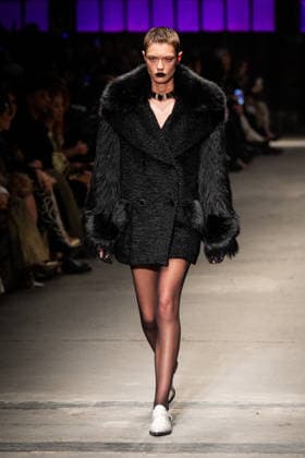 Roberto Cavalli fashion show during the Milan Fashion Week - Womenswear Fall Winter 2026 2027 in Milan, Italy, on 24 February 2026. A model walks the runway at Roberto Cavalli fashion show during the Milan Fashion Week - Womenswear Fall Winter 2026 2027 in Milan, Italy, on 24 February 2026., Credit:Stefano Costantino TTL Avalon Italy, Milan  Copyright: xStefanoxCostantinoxTTLx xAvalonx 1078564599