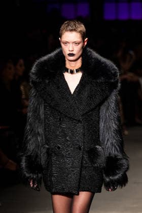 Roberto Cavalli fashion show during the Milan Fashion Week - Womenswear Fall Winter 2026 2027 in Milan, Italy, on 24 February 2026. A model walks the runway at Roberto Cavalli fashion show during the Milan Fashion Week - Womenswear Fall Winter 2026 2027 in Milan, Italy, on 24 February 2026., Credit:Stefano Costantino TTL Avalon Italy, Milan  Copyright: xStefanoxCostantinoxTTLx xAvalonx 1078564609
