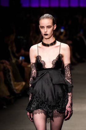 Roberto Cavalli fashion show during the Milan Fashion Week - Womenswear Fall Winter 2026 2027 in Milan, Italy, on 24 February 2026. A model walks the runway at Roberto Cavalli fashion show during the Milan Fashion Week - Womenswear Fall Winter 2026 2027 in Milan, Italy, on 24 February 2026., Credit:Stefano Costantino TTL Avalon Italy, Milan  Copyright: xStefanoxCostantinoxTTLx xAvalonx 1078564849