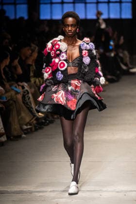 Roberto Cavalli fashion show during the Milan Fashion Week - Womenswear Fall Winter 2026 2027 in Milan, Italy, on 24 February 2026. A model walks the runway at Roberto Cavalli fashion show during the Milan Fashion Week - Womenswear Fall Winter 2026 2027 in Milan, Italy, on 24 February 2026., Credit:Stefano Costantino TTL Avalon Italy, Milan  Copyright: xStefanoxCostantinoxTTLx xAvalonx 1078565212
