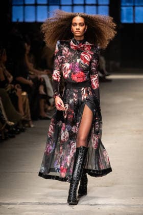 Roberto Cavalli fashion show during the Milan Fashion Week - Womenswear Fall Winter 2026 2027 in Milan, Italy, on 24 February 2026. A model walks the runway at Roberto Cavalli fashion show during the Milan Fashion Week - Womenswear Fall Winter 2026 2027 in Milan, Italy, on 24 February 2026., Credit:Stefano Costantino TTL Avalon Italy, Milan  Copyright: xStefanoxCostantinoxTTLx xAvalonx 1078565264