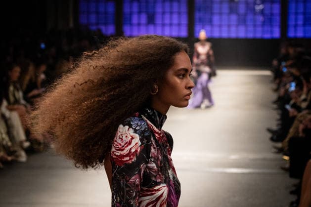 Roberto Cavalli fashion show during the Milan Fashion Week - Womenswear Fall Winter 2026 2027 in Milan, Italy, on 24 February 2026. A model walks the runway at Roberto Cavalli fashion show during the Milan Fashion Week - Womenswear Fall Winter 2026 2027 in Milan, Italy, on 24 February 2026., Credit:Stefano Costantino TTL Avalon Italy, Milan  Copyright: xStefanoxCostantinoxTTLx xAvalonx 1078565279