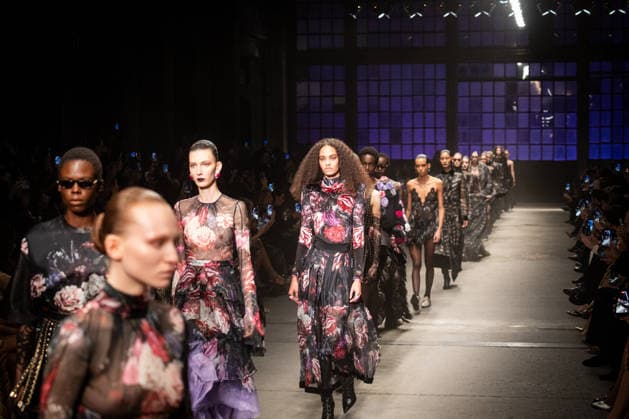 Roberto Cavalli fashion show during the Milan Fashion Week - Womenswear Fall Winter 2026 2027 in Milan, Italy, on 24 February 2026. A model walks the runway at Roberto Cavalli fashion show during the Milan Fashion Week - Womenswear Fall Winter 2026 2027 in Milan, Italy, on 24 February 2026., Credit:Stefano Costantino TTL Avalon Italy, Milan  Copyright: xStefanoxCostantinoxTTLx xAvalonx 1078565527