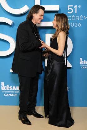 51st Cesar Ceremony Press Room Jim Carrey poses with the Honorary Cesar Award and Camille Cottin during the 51st Cesar Film Awards held at l Olympia on February 26, 2026, in Paris, France. Photo by Jerome Domine ABACAPRESS.COM Paris France  Copyright: xDominexJerome ABACAx