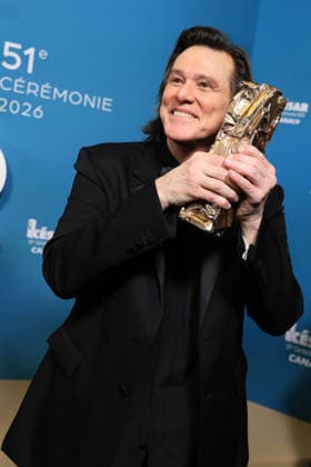 51st Cesar Ceremony Press Room Jim Carrey poses with the Honorary Cesar Award during the 51st Cesar Film Awards held at l Olympia on February 26, 2026, in Paris, France. Photo by Jerome Domine ABACAPRESS.COM Paris France  Copyright: xDominexJerome ABACAx