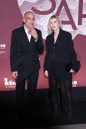 51st Cesar Awards - Fouquet s Dinner Ben Harper and Michèle Laroque posing upon arrival at the Gala Dinner following the 51st Cesar Awardsceremony, held at the iconic Fouquet’s restaurant in Paris on February 26, 2026. Photo byDavid Boyer ABACAPRESS.COM Paris France  Copyright: xBoyerxDavid ABACAx