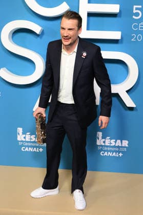 51st Cesar Ceremony Press Room Pierre Lottin poses with the Best Supporting Actor Cesar Award during the 51st Cesar Film Awards held at l Olympia on February 26, 2026, in Paris, France. Photo by Jerome Domine ABACAPRESS.COM Paris France  Copyright: xDominexJerome ABACAx