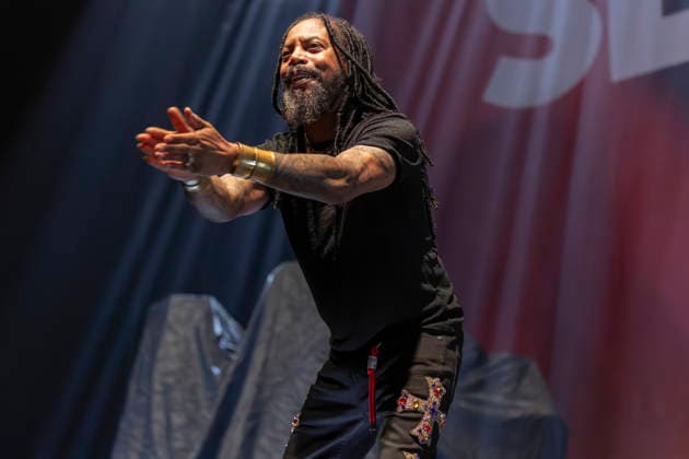 Sevendust perform at AO Arena Lajon Witherspoon of rock band Sevendust performs at AO Arena, Manchester, England, 26th February 2026, Credit:Mike Gray Avalon  Copyright: xMikexGrayx xAvalonx 1078561013