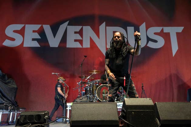 Sevendust perform at AO Arena Lajon Witherspoon of rock band Sevendust performs at AO Arena, Manchester, England, 26th February 2026, Credit:Mike Gray Avalon  Copyright: xMikexGrayx xAvalonx 1078561222