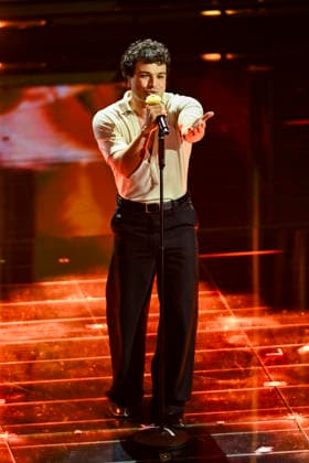 76th Italian Song Festival of Sanremo 3rd Evening Teatro Ariston - Sanremo, Italy Leo Gassmann 76th Italian Song Festival of Sanremo 3rd Evening Teatro Ariston - Sanremo, Italy 26th February 2026 SGPItalia id 134399_050 Not Exclusive  Copyright: xAlfonsoxCatalano SGPx