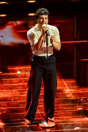76th Italian Song Festival of Sanremo 3rd Evening Teatro Ariston - Sanremo, Italy Leo Gassmann 76th Italian Song Festival of Sanremo 3rd Evening Teatro Ariston - Sanremo, Italy 26th February 2026 SGPItalia id 134399_050 Not Exclusive  Copyright: xAlfonsoxCatalano SGPx