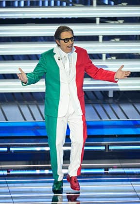76th Italian Song Festival of Sanremo 3rd Evening Teatro Ariston - Sanremo, Italy Ubaldo Pantani (Lapo Elkan) 76th Italian Song Festival of Sanremo 3rd Evening Teatro Ariston - Sanremo, Italy 26th February 2026 SGPItalia id 134399_050 Not Exclusive  Copyright: xAlfonsoxCatalano SGPx