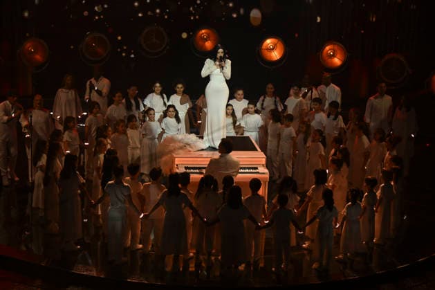76th Italian Song Festival of Sanremo 3rd Evening Teatro Ariston - Sanremo, Italy Laura Pausini 76th Italian Song Festival of Sanremo 3rd Evening Teatro Ariston - Sanremo, Italy 26th February 2026 SGPItalia id 134399_050 Not Exclusive  Copyright: xAlfonsoxCatalano SGPx